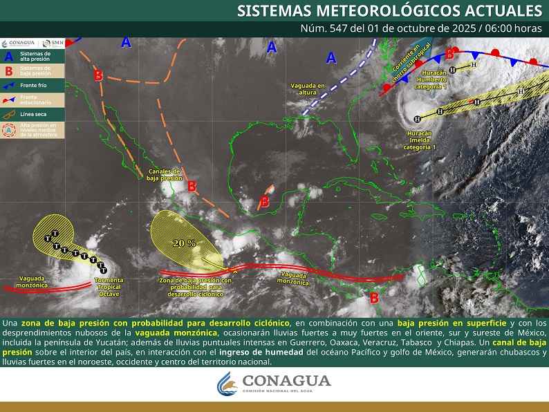 Pronóstico de lluvias puntuales fuertes para hoy miércoles en Michoacán Pronóstico de lluvias puntuales fuertes para hoy miércoles en Michoacán