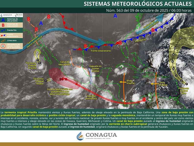 Una zona de baja presión con probabilidad para desarrollo ciclónico o posible ciclón tropical, se localizará frente a las costas de Michoacán Una zona de baja presión con probabilidad para desarrollo ciclónico o posible ciclón tropical, se localizará frente a las costas de Michoacán