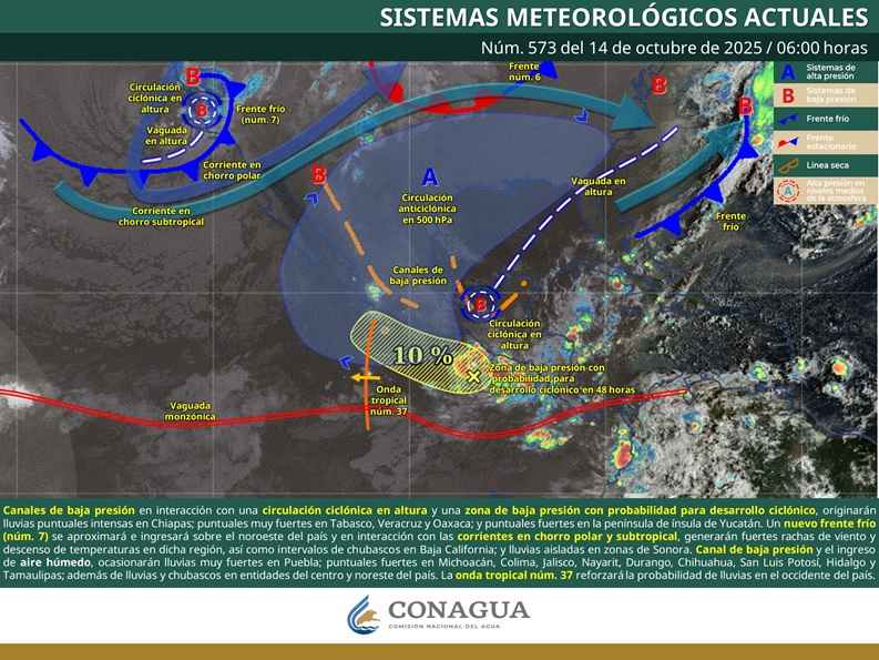 Pronóstico de chubascos con lluvias puntuales fuertes para hoy martes en Michoacán Pronóstico de chubascos con lluvias puntuales fuertes para hoy martes en Michoacán