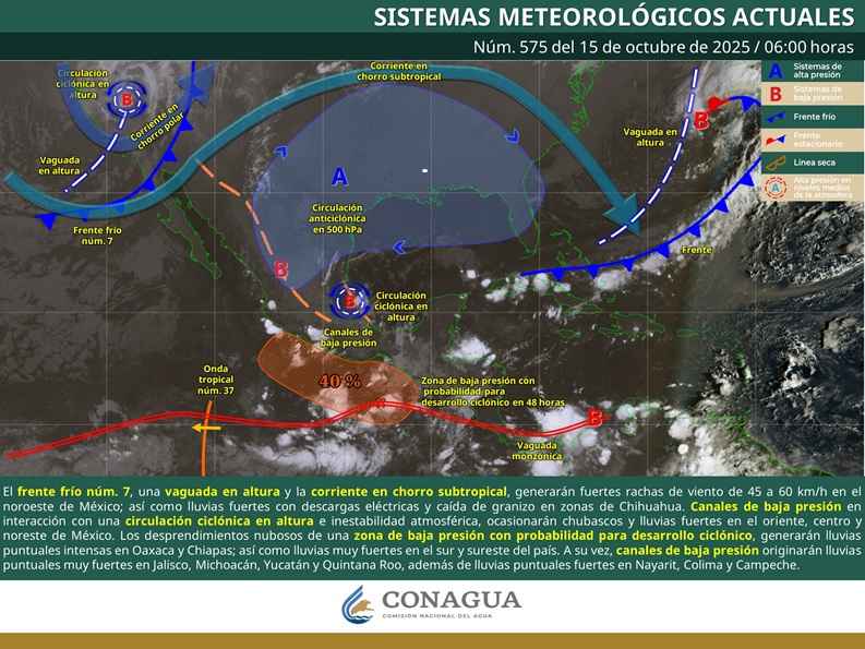 Pronóstico de lluvias fuertes con puntuales muy fuertes para hoy miércoles en Michoacán Pronóstico de lluvias fuertes con puntuales muy fuertes para hoy miércoles en Michoacán