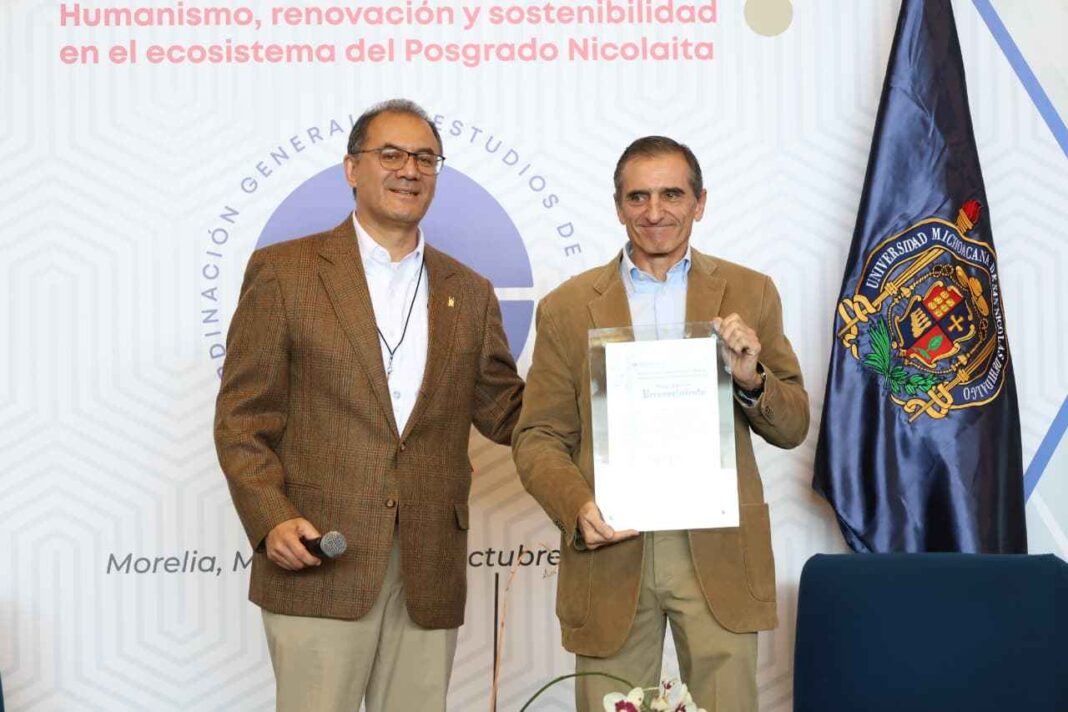 Yarabí Ávila recibe al doctor Omar Masera, Premio Nobel de la Paz, quien brinda ponencia magistral en la UMSNH Yarabí Ávila recibe al doctor Omar Masera, Premio Nobel de la Paz, quien brinda ponencia magistral en la UMSNH
