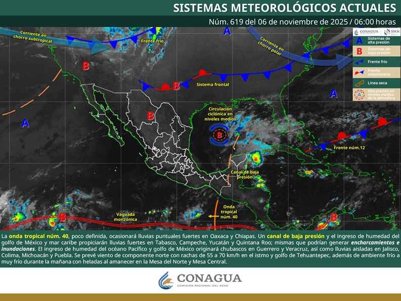 Ingreso de humedad del océano Pacífico y golfo de México propiciará lluvias aisladas en Michoacán Ingreso de humedad del océano Pacífico y golfo de México propiciará lluvias aisladas en Michoacán
