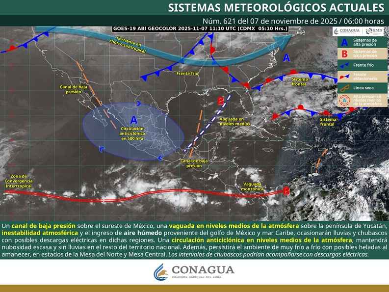 Pronóstico de lluvias aisladas para hoy viernes en Michoacán Pronóstico de lluvias aisladas para hoy viernes en Michoacán