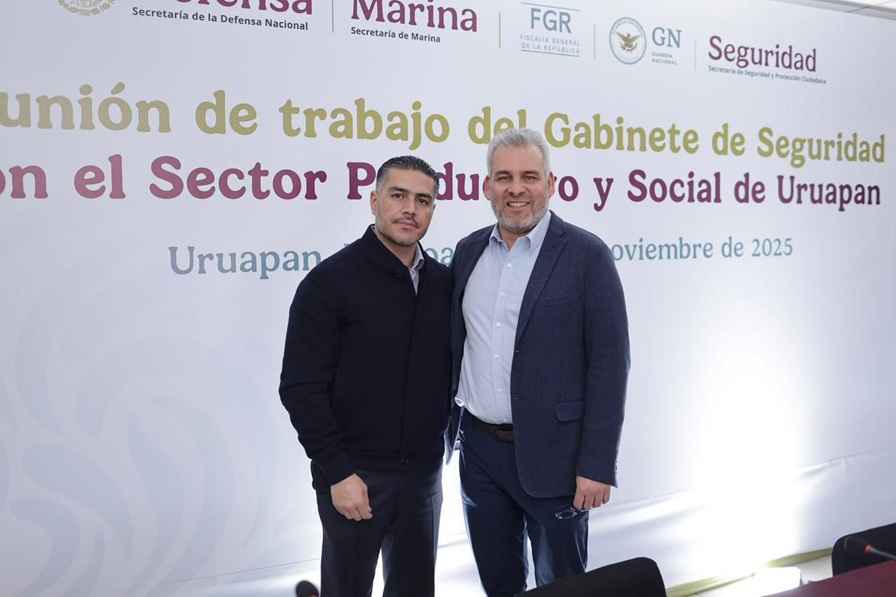 Dentro del Plan Michoacán, acuerdan plan región Uruapan Harfuch, Bedolla y Quiroz Dentro del Plan Michoacán, acuerdan plan región Uruapan Harfuch, Bedolla y Quiroz