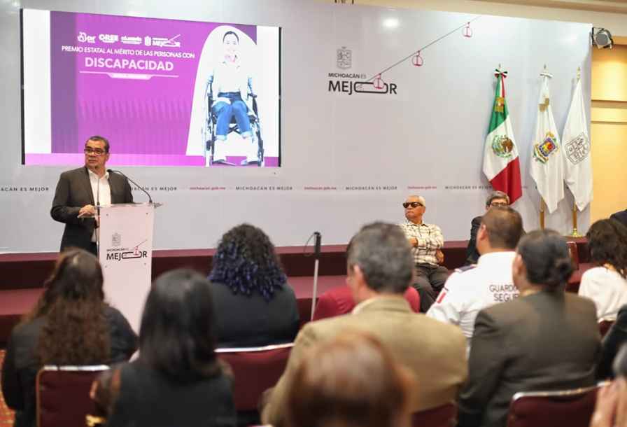 Con la entrega del Premio al Mérito, Michoacán avanza en la construcción de un entorno más inclusivo: SSM Con la entrega del Premio al Mérito, Michoacán avanza en la construcción de un entorno más inclusivo: SSM