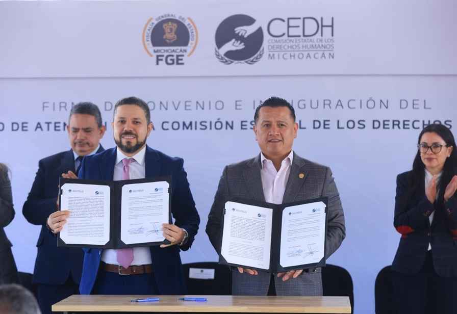 FGE y CEDH firman convenio de colaboración e inauguran Módulo de Atención FGE y CEDH firman convenio de colaboración e inauguran Módulo de Atención