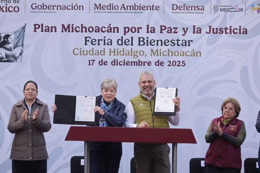 Firman Bedolla y Alicia Bárcena acuerdo estratégico por el medio ambiente Firman Bedolla y Alicia Bárcena acuerdo estratégico por el medio ambiente