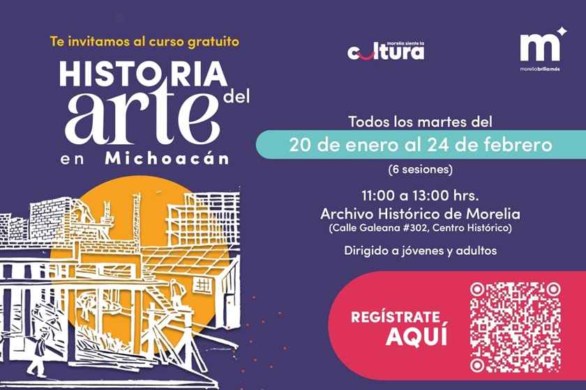 SeCultura Morelia abre el año con cursos de historia del arte para público general SeCultura Morelia abre el año con cursos de historia del arte para público general