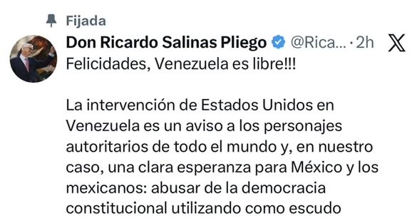 Salinas pliego advierte a la 4T: Abusar de la democracia tiene sus consecuencias Salinas pliego advierte a la 4T: Abusar de la democracia tiene sus consecuencias