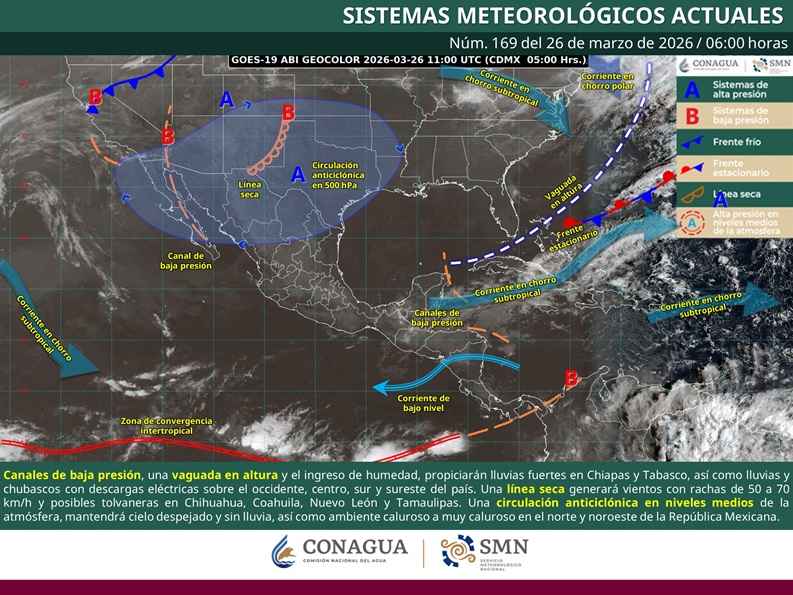 Pronóstico de cielo medio nublado a nublado con chubascos en zonas de Michoacán Pronóstico de cielo medio nublado a nublado con chubascos en zonas de Michoacán