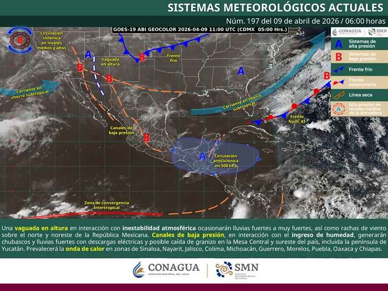 Pronóstico de cielo despejado a medio nublado con lluvias aisladas en Michoacán Pronóstico de cielo despejado a medio nublado con lluvias aisladas en Michoacán
