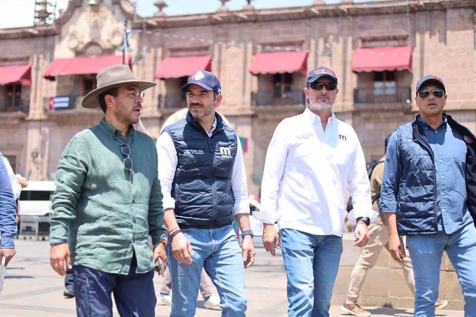 Encabeza Yankel Benítez recorrido de seguridad y protección civil en el centro de Morelia Encabeza Yankel Benítez recorrido de seguridad y protección civil en el centro de Morelia