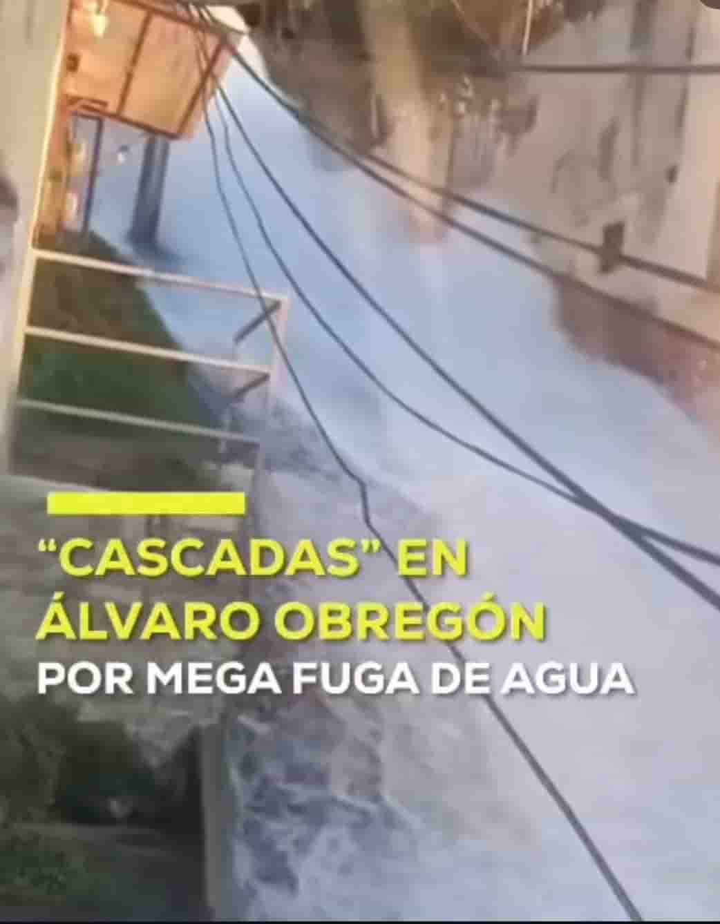«Cascada» en la ciudad: Megafuga en Álvaro Obregón arrastra vehículos y colapsa viviendas «Cascada» en la ciudad: Megafuga en Álvaro Obregón arrastra vehículos y colapsa viviendas