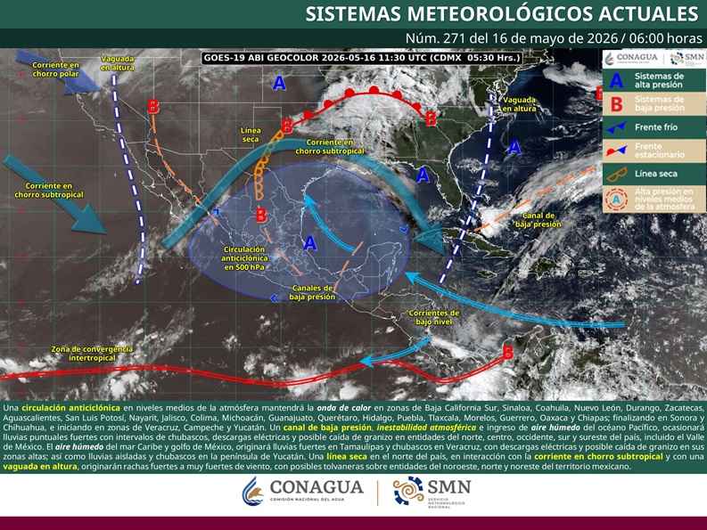 Prevalece la onda de calor en 24 estados de la república mexicana Prevalece la onda de calor en 24 estados de la república mexicana
