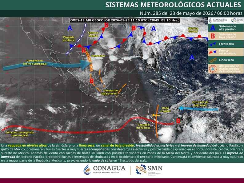 En el trascurso del día, cielo medio nublado a nublado, con prevalencia de la onda de calor en Michoacán En el trascurso del día, cielo medio nublado a nublado, con prevalencia de la onda de calor en Michoacán