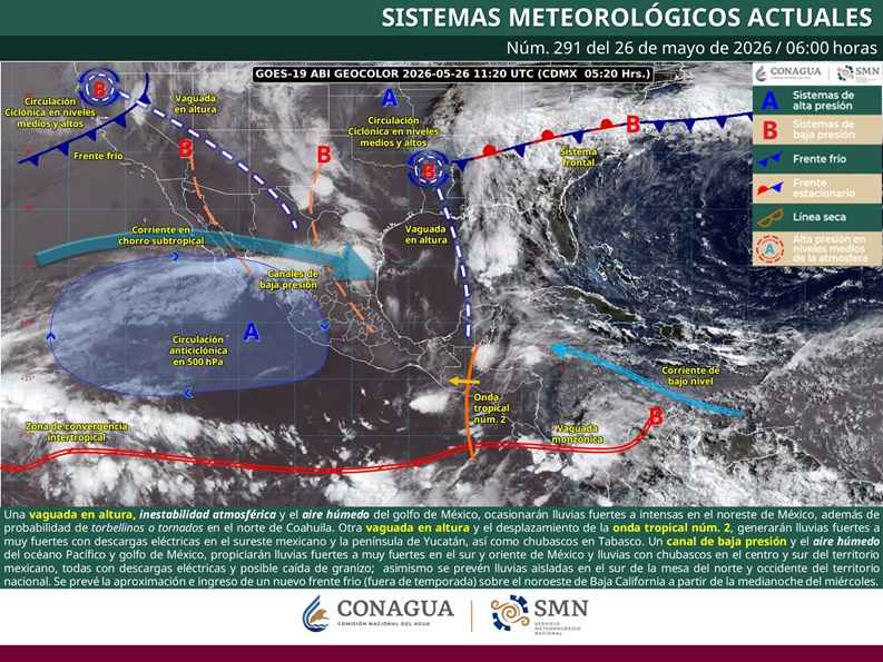 En el transcurso del día, cielo medio nublado a nublado, con probabilidad de chubascos en Michoacán En el transcurso del día, cielo medio nublado a nublado, con probabilidad de chubascos en Michoacán