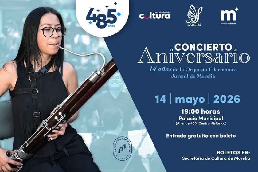 Invita SeCultura Morelia a concierto por los 14 años de Laofim Invita SeCultura Morelia a concierto por los 14 años de Laofim