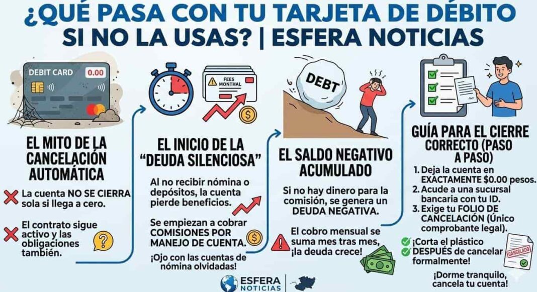 Dejaste tu tarjeta en ceros? El peligro oculto de las cuentas bancarias que ya no usas Dejaste tu tarjeta en ceros? El peligro oculto de las cuentas bancarias que ya no usas