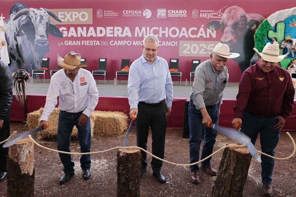 Inaugura gobernador Expo Ganadera 2026; Michoacán se consolida como referente nacional Inaugura gobernador Expo Ganadera 2026; Michoacán se consolida como referente nacional