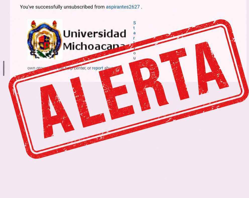 UMSNH alerta sobre envío de correos apócrifos a aspirantes a ingresar a la institución UMSNH alerta sobre envío de correos apócrifos a aspirantes a ingresar a la institución