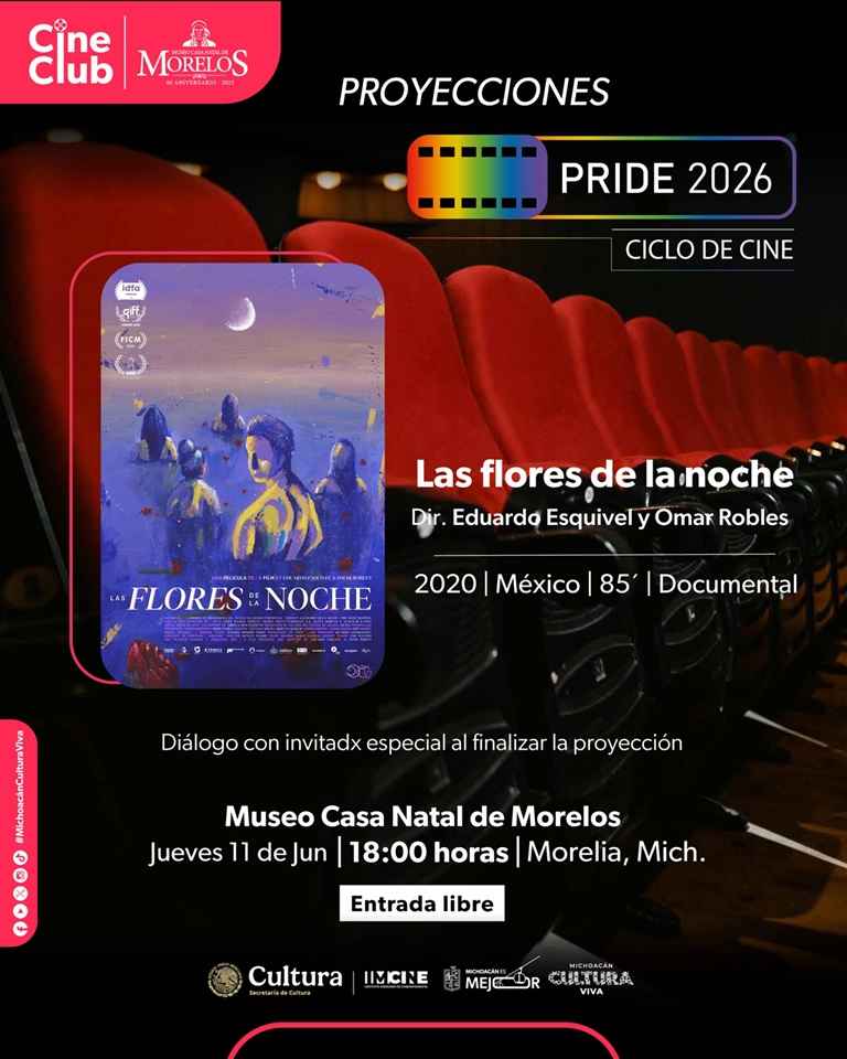 Secum celebra el Mes del Orgullo con el Ciclo de Cine Pride 2026 en la Casa Natal Morelos Secum celebra el Mes del Orgullo con el Ciclo de Cine Pride 2026 en la Casa Natal Morelos
