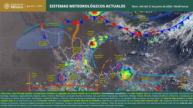 Se pronostican lluvias puntuales muy fuertes en zonas de Michoacán Se pronostican lluvias puntuales muy fuertes en zonas de Michoacán