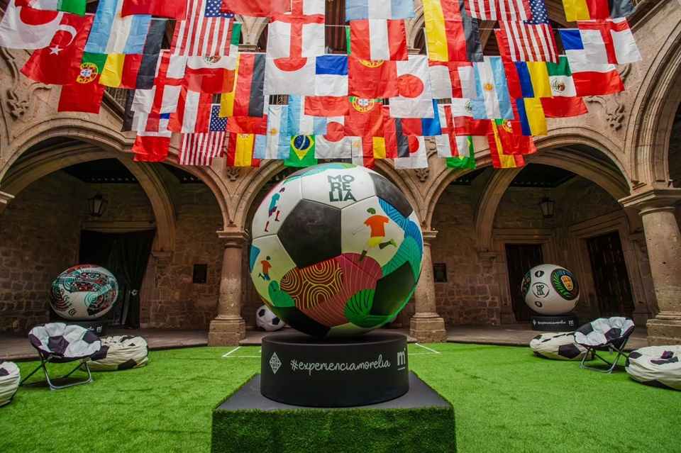 Abre Gobierno de Morelia exposición futbolística Abre Gobierno de Morelia exposición futbolística
