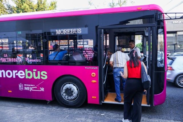 Obra de Morebús privilegia el paso del transporte público Obra de Morebús privilegia el paso del transporte público