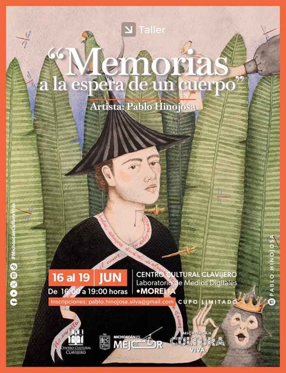 Aprende técnicas mixtas de autorretrato con Pablo Hinojosa en Clavijero Aprende técnicas mixtas de autorretrato con Pablo Hinojosa en Clavijero