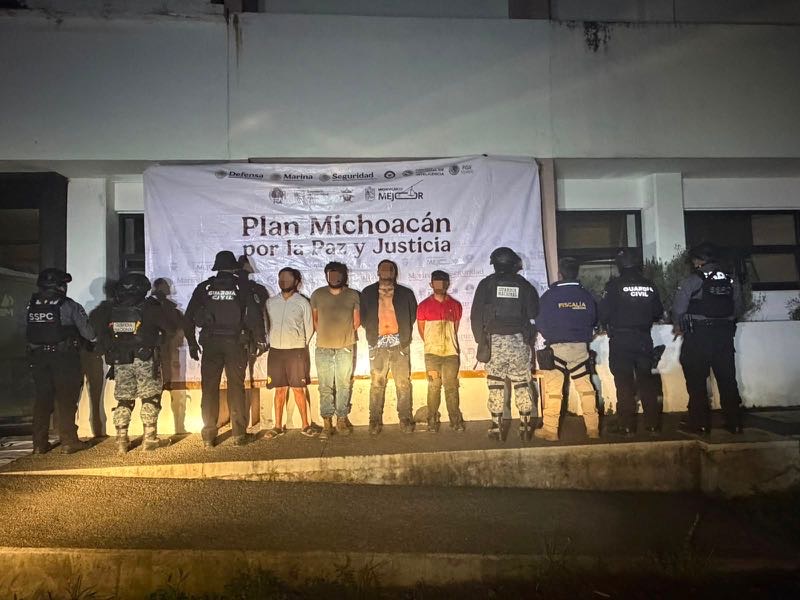 Detenidos 4 implicados tras agresión a fuerzas de seguridad en Uruapan Detenidos 4 implicados tras agresión a fuerzas de seguridad en Uruapan
