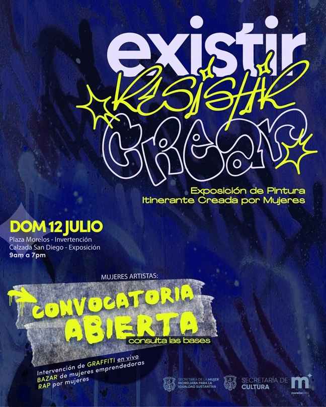 Semmujeris invita a artistas urbanas a sumarse a «Existir, Resistir y Crear» Semmujeris invita a artistas urbanas a sumarse a «Existir, Resistir y Crear»