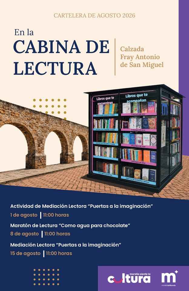 Presenta SeCultura actividades de agosto en cabinas de lectura Presenta SeCultura actividades de agosto en cabinas de lectura