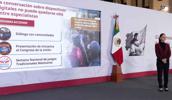 Presidenta anuncia foros para crear propuesta de regulación del uso de plataformas digitales y redes sociales en niñas, niños y adolescentes Presidenta anuncia foros para crear propuesta de regulación del uso de plataformas digitales y redes sociales en niñas, niños y adolescentes