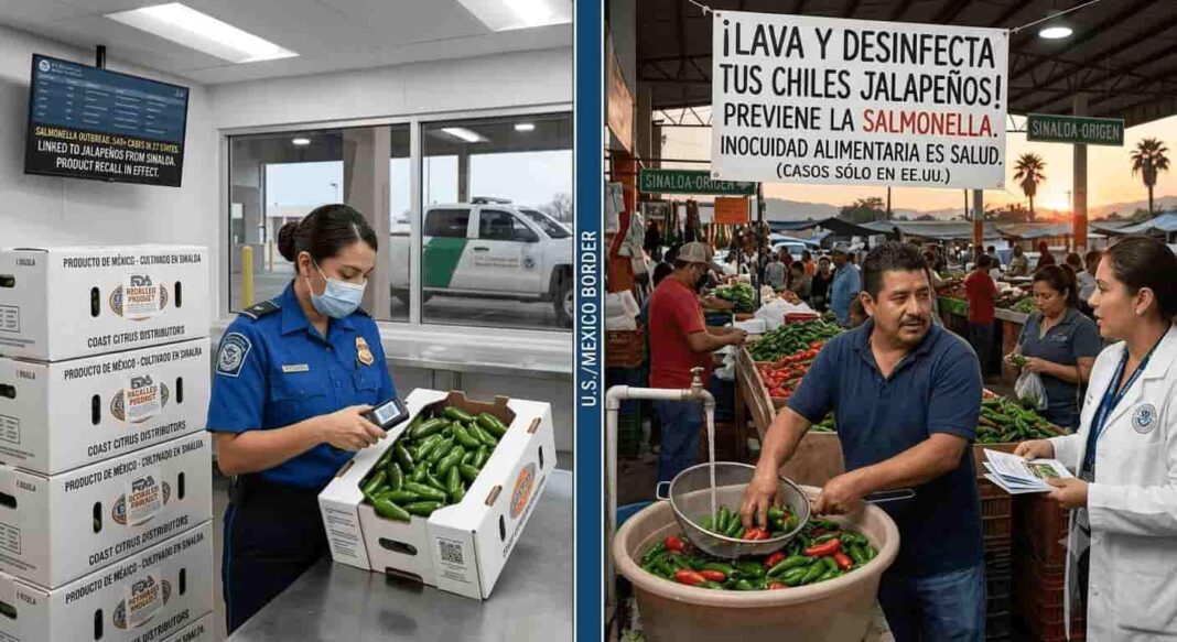 Alerta sanitaria en EE. UU. por Salmonella en chile jalapeño importado de México; no hay casos en el país Alerta sanitaria en EE. UU. por Salmonella en chile jalapeño importado de México; no hay casos en el país