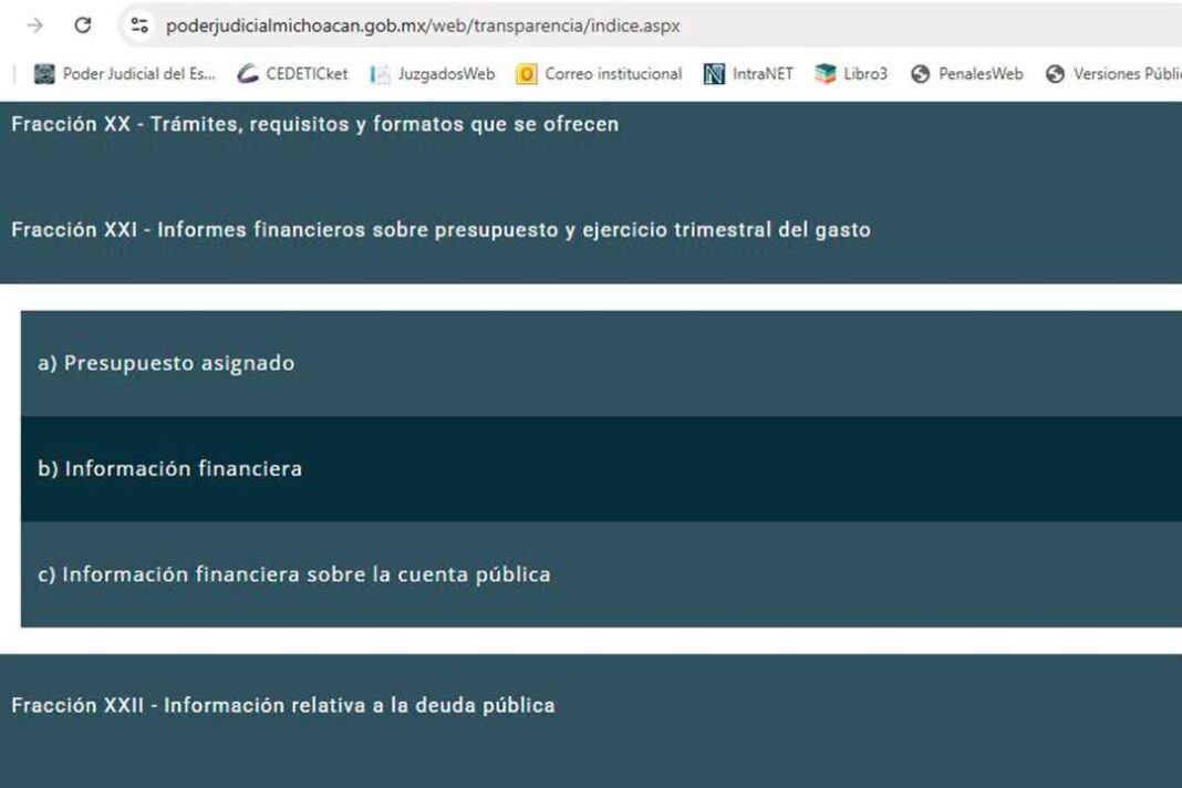 Poder Judicial de Michoacán mantiene apertura y transparencia en el ejercicio de los recursos públicos Poder Judicial de Michoacán mantiene apertura y transparencia en el ejercicio de los recursos públicos