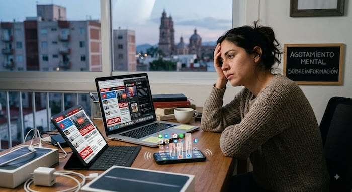 Agotamiento por sobreinformación: Cuando la abundancia de noticias apaga a la audiencia Agotamiento por sobreinformación: Cuando la abundancia de noticias apaga a la audiencia