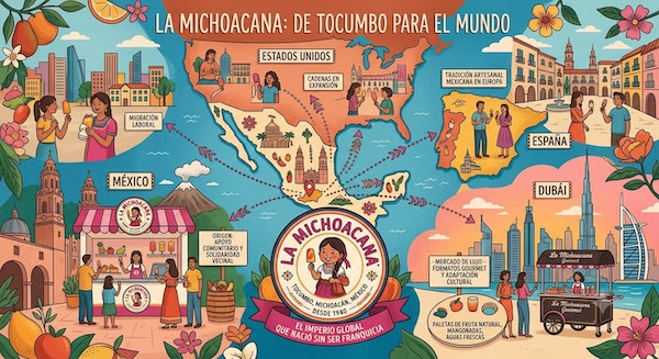 De Tocumbo para el mundo: El imperio global de «La Michoacana» que nació sin ser franquicia De Tocumbo para el mundo: El imperio global de «La Michoacana» que nació sin ser franquicia