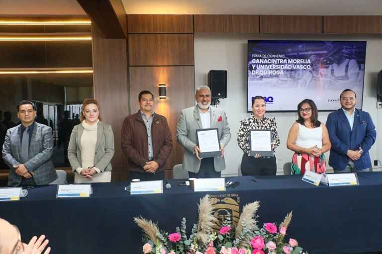 CANACINTRA Morelia y UVAQ unen esfuerzos para fortalecer la formación de talento y vincular a jóvenes con la industria CANACINTRA Morelia y UVAQ unen esfuerzos para fortalecer la formación de talento y vincular a jóvenes con la industria