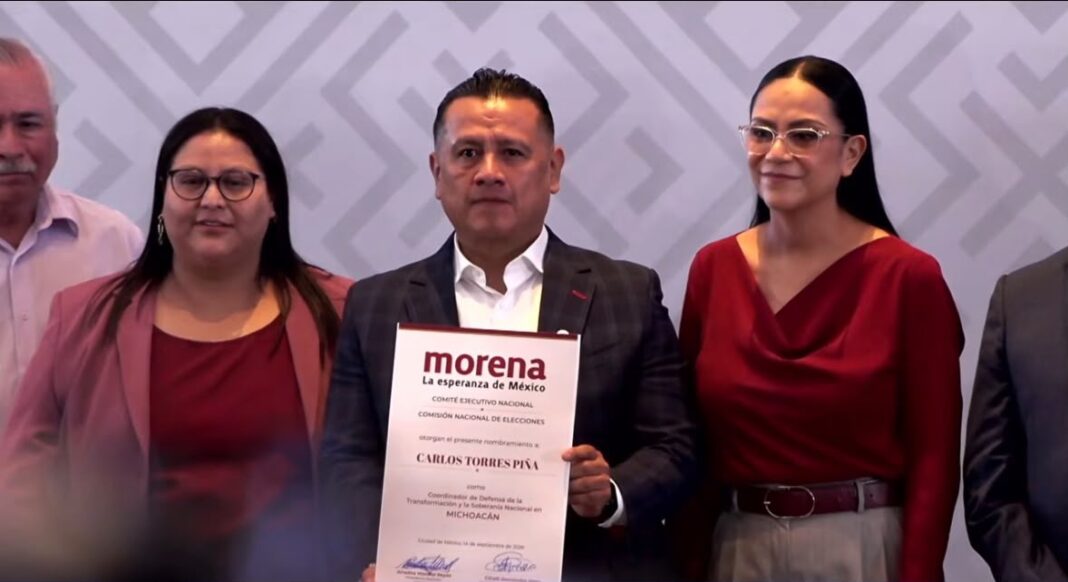Asume Carlos Torres Piña Coordinación Estatal de la Defensa de la Transformación en Michoacán Asume Carlos Torres Piña Coordinación Estatal de la Defensa de la Transformación en Michoacán