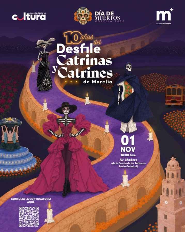Abre SeCultura convocatoria para participar en el Desfile de Catrinas y Catrines de Morelia Abre SeCultura convocatoria para participar en el Desfile de Catrinas y Catrines de Morelia