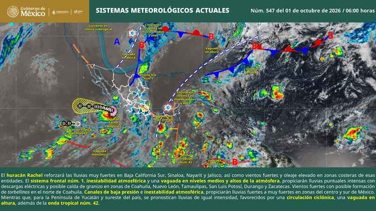 En el transcurso del día prevalecerá cielo medio nublado a nublado, con lluvias puntuales muy fuertes en Michoacán En el transcurso del día prevalecerá cielo medio nublado a nublado, con lluvias puntuales muy fuertes en Michoacán