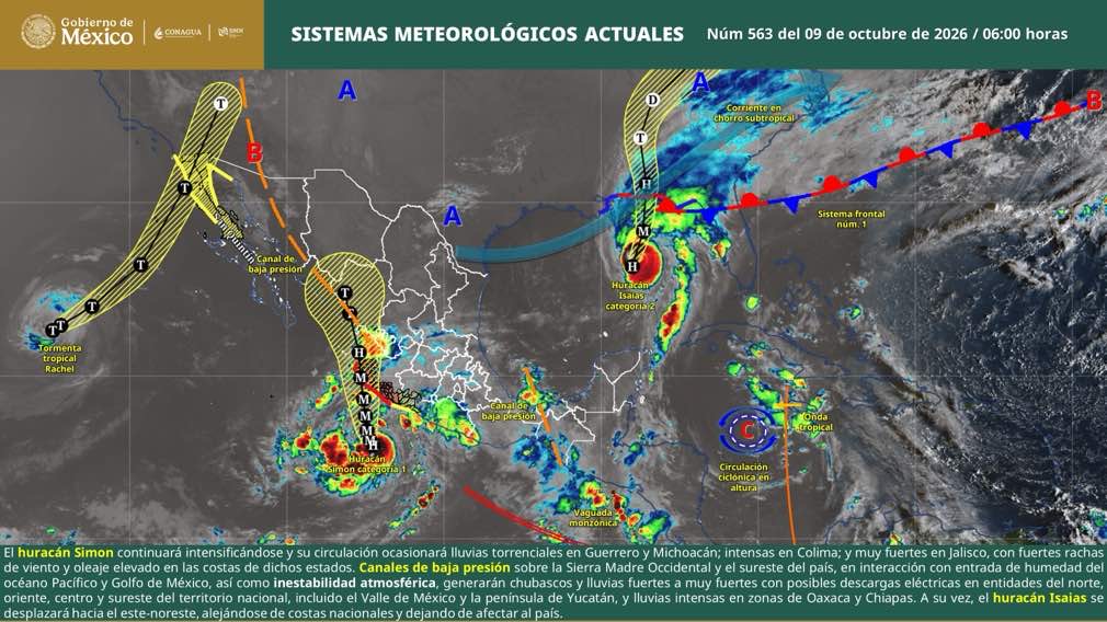 Se prevén lluvias puntuales torrenciales en Michoacán Se prevén lluvias puntuales torrenciales en Michoacán