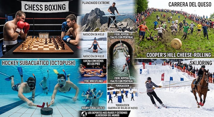 Los deportes más raros y extremos del mundo Los deportes más raros y extremos del mundo