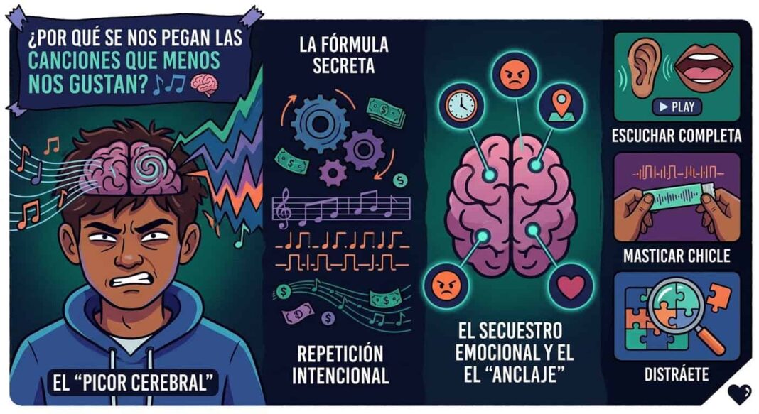 ¿Por qué se nos pegan las canciones que menos nos gustan? 🎶🧠 ¿Por qué se nos pegan las canciones que menos nos gustan? 🎶🧠