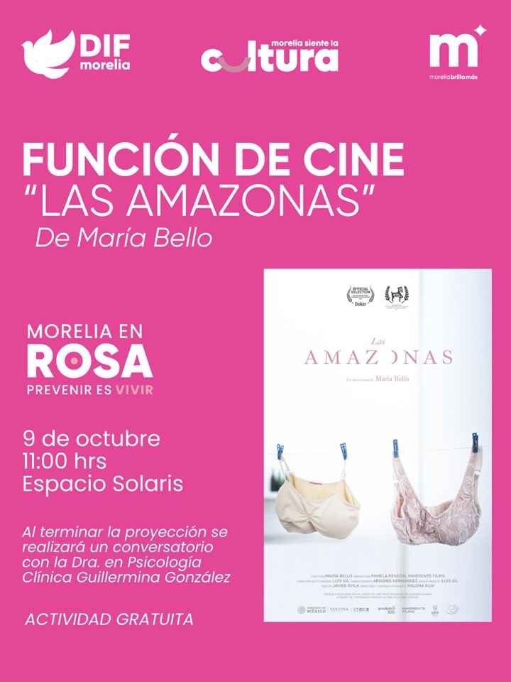 Comisión Fílmica de Morelia invita a documental sobre prevención del cáncer de mama Comisión Fílmica de Morelia invita a documental sobre prevención del cáncer de mama
